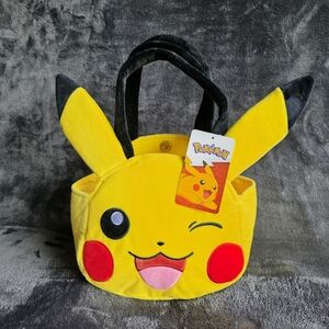 New Easter Halloween Valentine's Pokemon Pikachu Plush Tote Bag